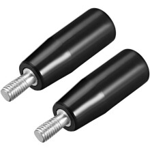 2 Pcs Revolving Handwheel Machine Handle M8 Male Threaded Stem 51mm Handle Length for Milling Machine
