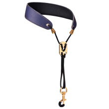 Shoulder Harness Padded Sax Neck Strap for Sax Players Length Adjustable Blue