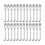 24Pcs/pack Banjo Round Hook Meal Silver Durable Professional Banjo Round Hooks 1