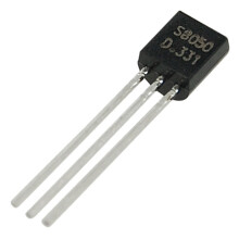 SYNCELEC001625 1 Piece S8050 NPN Silicon Transistor Low Voltage High Current Small Signal, 0.17" Width, 0.73" Length