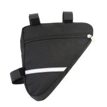 Cycling Front Tube Frame Holder Bag Bicycles Triple-Cornered Panniers black triangle bag