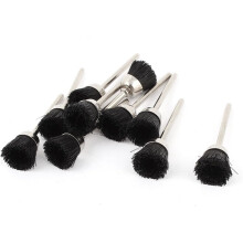 10 Pcs 1/8inch Shank 15mm Cup Nylon Bristle Brush Rotary Tool