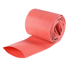 Heat Shrink Tubing, 2"(50mm) Dia 80mm Flat Width 2:1 Rate Shrinkable Tube Cable Sleeve 2m - Red