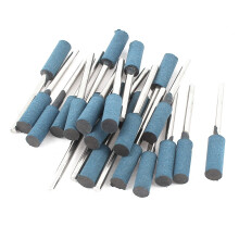 3mm Shank 6mm Cylinder Head Blue Rubber Polishing Mounted Point 22 Pcs