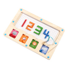 Toddler Educational Toy Magnetic Drawing Board Tabletop Game Walking Beads Toy