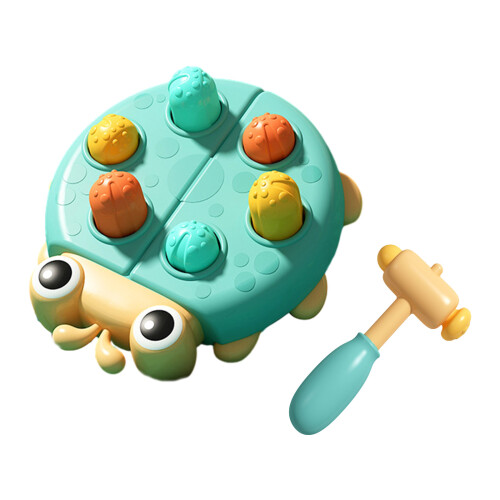 Multifunctional Toy for Kids Whack-a-mole Hammering Pounding Interactive Toy Blue