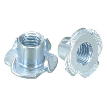M10 4 Pronged Tee Nut T-Nut for Table Legs Rock Climbing Wall Woodwork Holds Wood Cabinetry 20Pcs