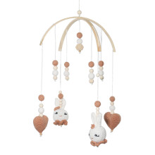 Babys Rattle Toy For Newborns Bed Hangings Toy Wood Mobile For Crib Crib Toy 029