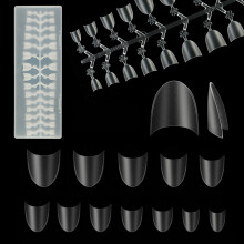 300 PCS Short French Style False Nail Half Cover Nail Tips Short Acrylic oval