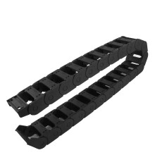a14070200ux0210 Plastic Towline Drag Chain Black 25mm x 57mm Machine Tool, 304 Stainless Steel