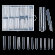 UV Gel Nail Mold Full Cover Fasle Nail Tips Nail Extension Form Guide Stickers B