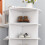 (8 floors, circular shape) 8-Tier Rotating Shoe Rack Tower - White 5