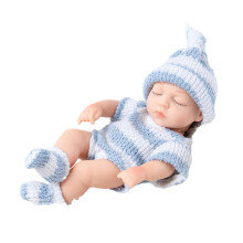Waterproof Baby Dolls Life Like Toy Caucasian Girl Dolls Toddler Cuddle Toy 18cm 3