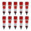 Signal Indicator Dash Light DC 24V, LED Bulbs XD10-3 Red, 10mm 2/5" Panel Mount 10Pcs 1