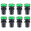 8Pcs Green Indicator Light AC/DC 110V, 22mm Panel Mount, for Electrical Control Panel, HVAC, DIY Projects 1