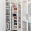 (8 floors, circular shape) 8-Tier Rotating Shoe Rack Tower - White 6