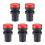 5Pcs Red Indicator Light AC/DC 12V, 22mm Panel Mount, for Electrical Control Panel, HVAC, DIY Projects 1