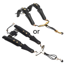 Universal Double Shoulder Harness Padded Leather Sax Neck Strap Sax Accessories