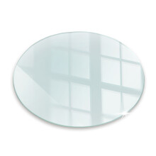 (fi50 cm) Plaque de protection pour poêle et cheminée en verre trempé transparent formes rondes et arrondies