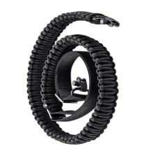 Two-Point Paracord Sling Nylon Tactically Rifles Strap for Outdoor Hunting Black