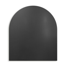 (80x70 cm) Plaque de sol pour poêle en acier noir mat protection durable contre les braises et les étincelles