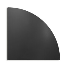(100x100 cm) Plaque de sol pour poêle en acier noir mat protection durable contre les braises et les étincelles