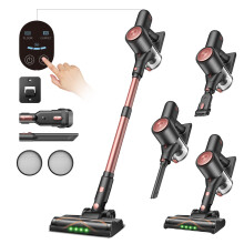 Vactidy Blitz V10 Pro - Akku-Stielstaubsauger - 100 AW, 55 kPa, 400 W - 45 Minuten Laufzeit - LED-Display - Teleskopstiel