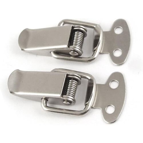 Silver Tone Stainless Alloy Flap Design Hasp Connector