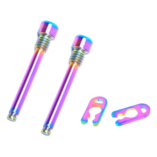 Hydraulic Disk Caliper 4mm Bolts Bike Disc Brake Pad Threaded Pin Inserts Screws Colorful