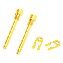 Bicycles Disc Brake Pad Threaded Pin Inserts Screws Disc Brake Pad Fixing Pins Gold