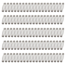 100Pcs Fishing Hook Barbed Swivels Spring Single Circle Fishing Tackle Accessory L