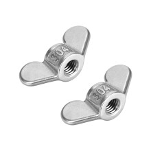 M12 Wing Nuts, Stainless Steel 304 Fasteners Parts Hurrican Screws Hand Twist Tighten Ear Butterfly Nut, 2pcs