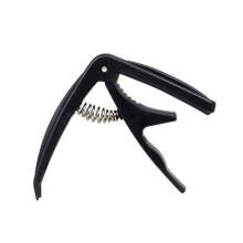 Plastic Guitar Capo Easy To Use Suitable for 6-string Acoustic Classical Guitar Black