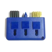 Retractable Golf Club Grooves Cleaning Brush Pocket Portable Golf Club Brush Blue