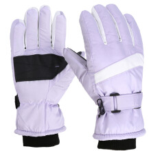 Full Finger Warm Gloves Cold Weather Ski Gloves NonSlip Palm Protections Gloves Purple