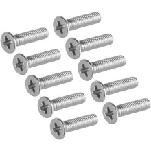 M3x12mm Flat Head Machine Screws, Phillips Cross Screw, 304 Stainless Steel, Fasteners Bolts 50Pcs