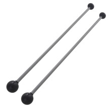 1 Pair Marimba Mallet Rubber Black Drumstick Double-head Xylophone Mallets