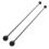 1 Pair Marimba Mallet Rubber Black Drumstick Double-head Xylophone Mallets 1