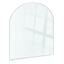 (100x100 cm) Plaque de protection pour poêle en verre trempé dépoli formes rondes, forme en arche, quart de cercle