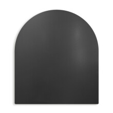 (80x90 cm) Plaque de sol pour poêle en acier noir mat protection durable contre les braises et les étincelles