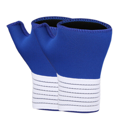 Wrist Support Splint Brace, Adjustable Strap Compression Relieves Wrist Pains Blue