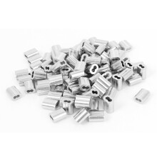 1/16-inch Wire Rope Aluminum Sleeves Clip Fittings Cable Crimps 100pcs