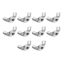 M4 Wing Nuts, Stainless Steel 304 Fasteners Parts Hurrican Screws Hand Twist Tighten Ear Butterfly Nut, 10pcs