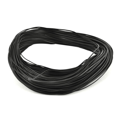PVC Coated Electro Galvanized 0.35mm Diameter Iron Wire 200M Black