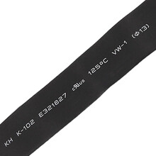 Black 13mm Diameter Polyolefin 2:1 Halogen-Free Heat Shrink Tubing 1M