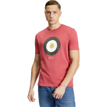 (L, Calypso Coral) Ben Sherman Mens Signature Target Short Sleeve T-Shirt