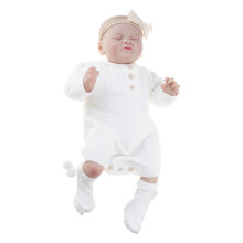 18Inch Reborns Baby Newborn Sleeping Infant Poseable Doll Soft Cloth Body