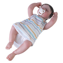 Doll White Re-born 19'' Doll Realistic Baby New Born Asleep Girl Toy Soft Body