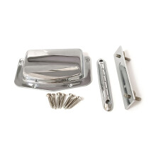 Guitar Bridge Pulling String Board Guitar Bridge Tailpiece with Bridge Cover Silver