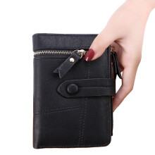 Short Wallet for Women Hasp Coin Purse Money Bag Credit Card Holder Change for C Black